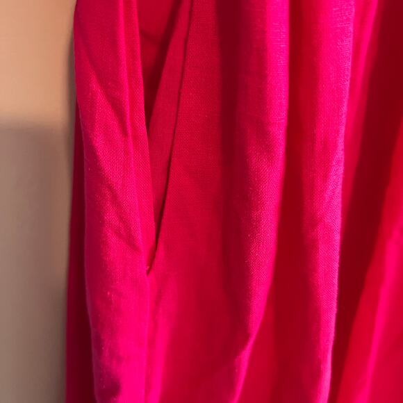 Universal Thread Women's Pink Tie-Front Puff Sleeve Midi Dress - Small - NWT - Picture 10 of 11